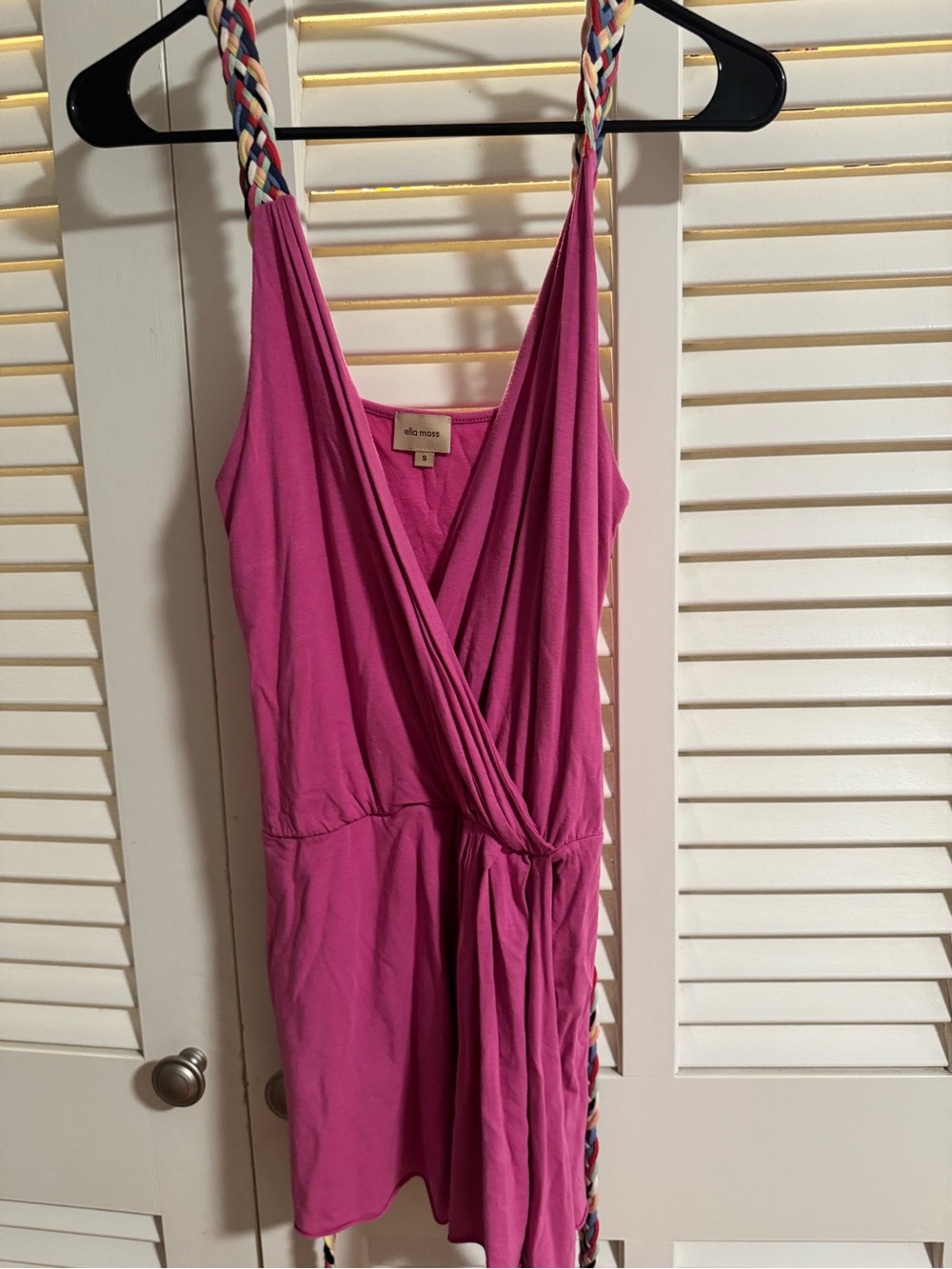 Ella Moss Braided-Strap Wrap Tank